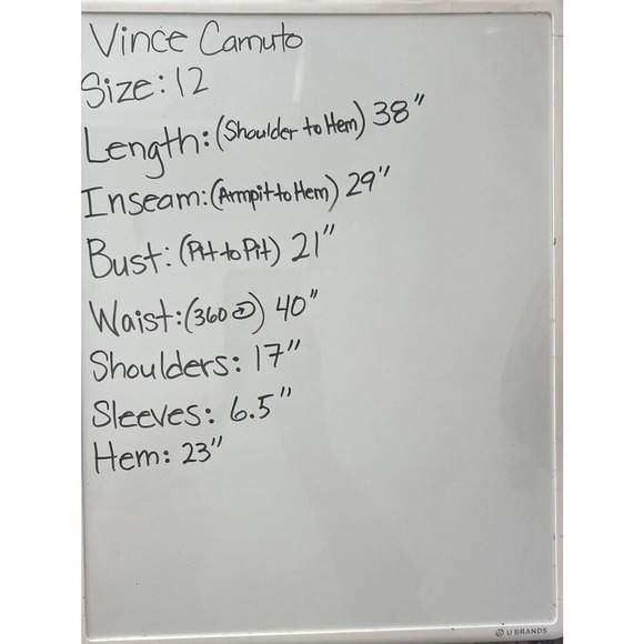 VINCE CAMUTO Color Block Multi-color Stripe Sheath Dress Size 12 Womens Career - Picture 7 of 7